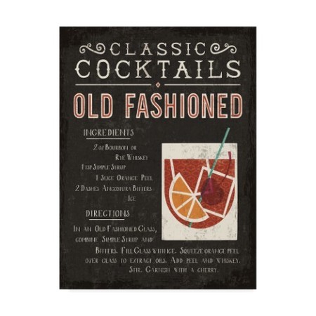 Michael Mullan 'Classic Cocktail Old Fashioned' Canvas Art,24x32